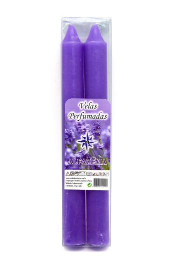 Vela Perfumada Alfazema Conj 2 20Cm