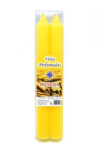 Vela Perfumada Canela Conj 2 20Cm