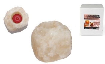 Porta Vela Tea Light Sal Drusa 0.7-1.0Kg