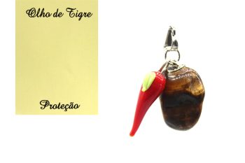 Pendente Olho Mau Olhado Pimenta Olho Tigre