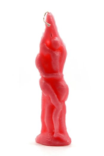 Vela Casal Colorido Com Mel Cristalizado Vermelho