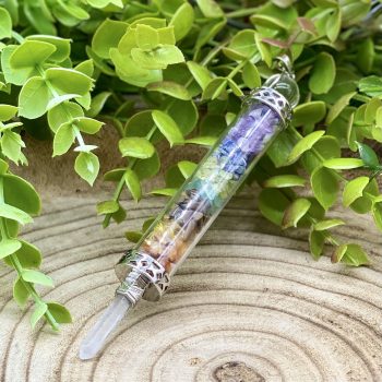 Pendente Bastao 7 Chakras 13Cm