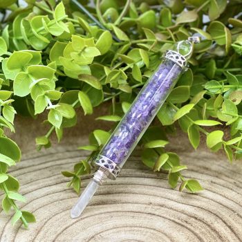 Pendente Bastao Ametista 13Cm