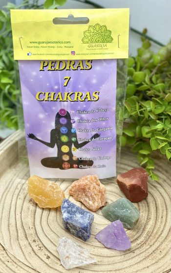 Conj 7 Chakras Pedra Bruto