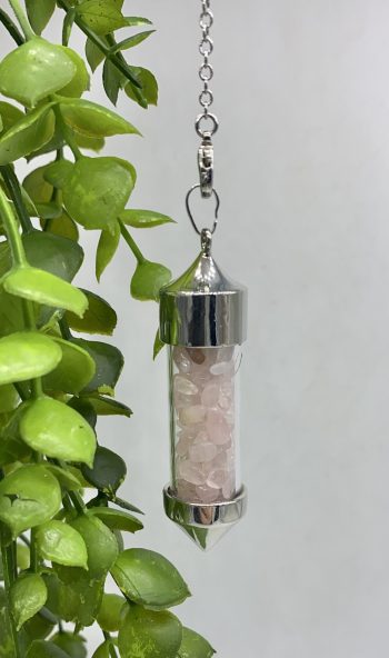 Pendulo Quartz Rosa Garrafa 5.6X1.7Cm