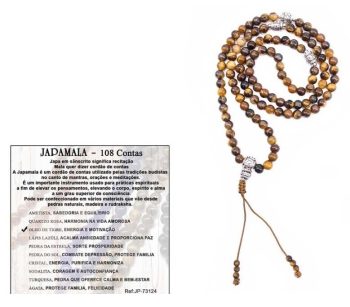 Japamala Pedra 108 Contas Olho Tigre