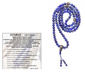 Japamala Pedra 108 Contas Lapis Lazuli