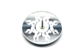 Incensario Sol Simbolo Espelho 8Cm