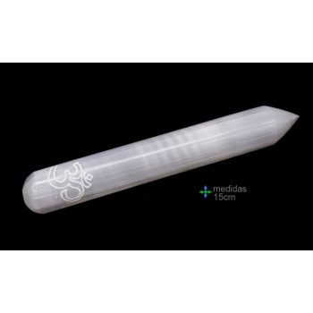 Massajador Selenite Uma Ponta Om 15Cm