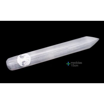 Massajador Selenite Uma Ponta Arv Vida 15Cm
