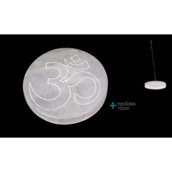 Porta Inc Selenite Redondo Om 10Cm