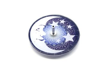 Incensario Lua Vidro 8 Cm