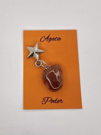 Pendente Pedra Agata Poder +/-2Cm