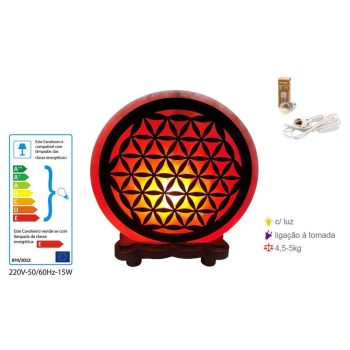 Candeeiro Sal Flor Da Vida 4.50-5Kg