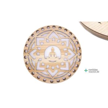 Placa Parede Mandala Mdf 50Cm