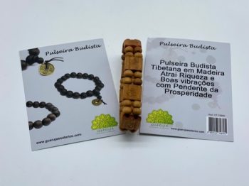 Pulseira Budista Quadrada Clara