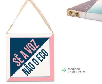 Placa Parede Mdf Quadrada 23Cm