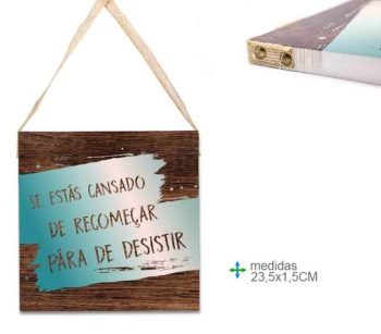 Placa Parede Mdf Quadrada 23Cm