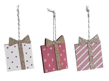 Pendente Madeira Set12 Prenda 21X8X2Cm