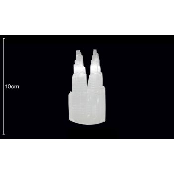 Catedral Selenite Dupla 10Cm