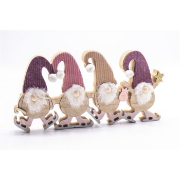 Decoração Natal Madeira 20X3X14Cm