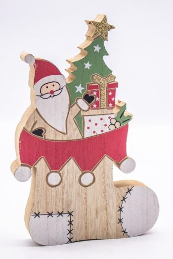 Decoração Natal Madeira 20X13Cm