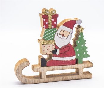 Decoração Natal Madeira 15X2X14Cm