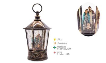 Lanterna Presépio 14X14X22Cm