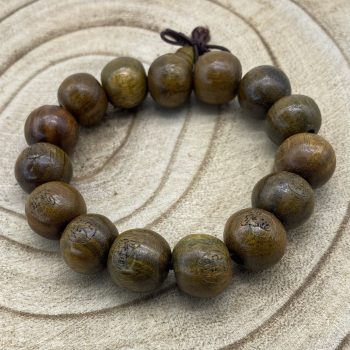 Pulseira Buda Madeira 7Cm Bolinha