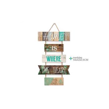 Placa Parede Mdf Home 54X42Cm