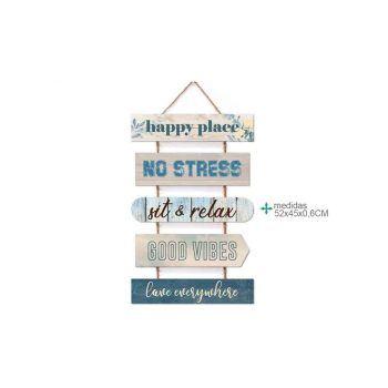 Placa Parede Mdf No Stress 52X45Cm