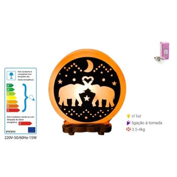 Candeeiro Sal Elefante 4.50-5Kg