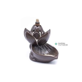 Fonte Fumo Lotus Cerâmica 11X9Cm