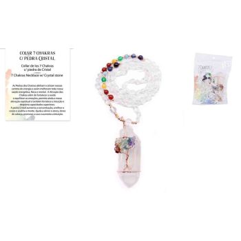 Colar 7 Chakras Cristal