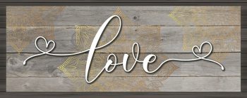 Quadro Tela Frases 100X40Cm