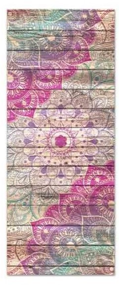 Quadro Tela Mandala 100X40Cm