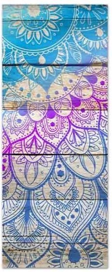 Quadro Tela Mandala 100X40Cm