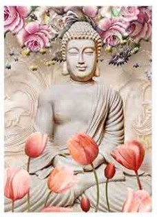 Quadro Tela Buda 70X50Cm