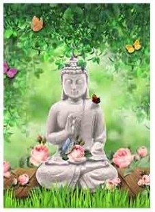 Quadro Tela Buda 70X50Cm