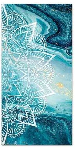 Quadro Tela Mandala 100X40Cm