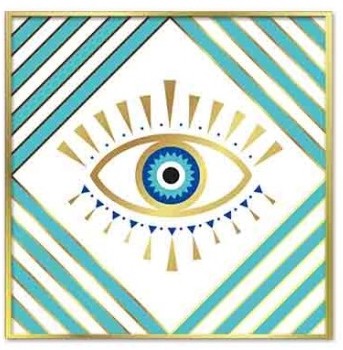 Quadro Tela Olho Turco 50X50Cm