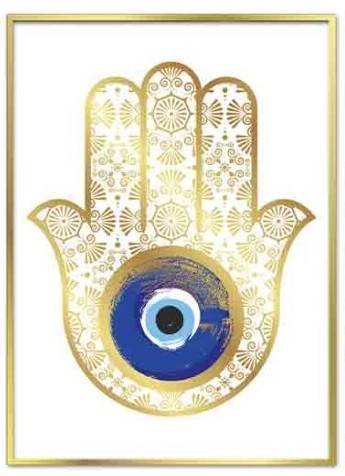 Quadro Tela Olho Turco 52X72Cm