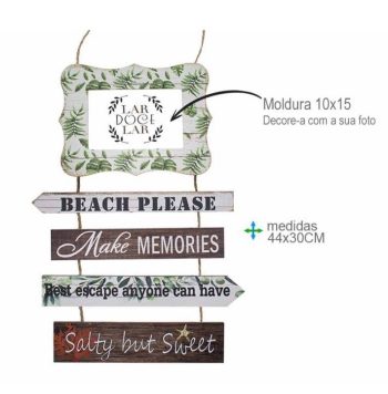 Placa Parede Mdf Lar 44X30Cm