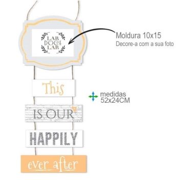 Placa Parede Mdf Lar 54X24Cm