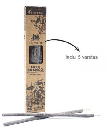 Incenso Premium Nirvana Breu Branco Natural