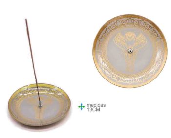 Porta Inc Vidro Redondo Elefante 13Cm