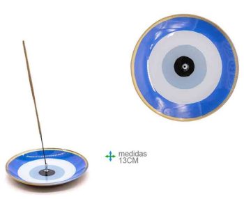 Porta Inc Vidro Redondo Olho Turco 13Cm