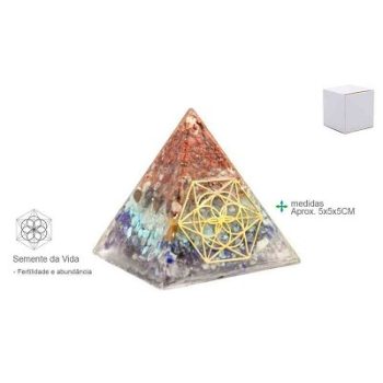 Piramide Organite Semente Vida 5X5Cm