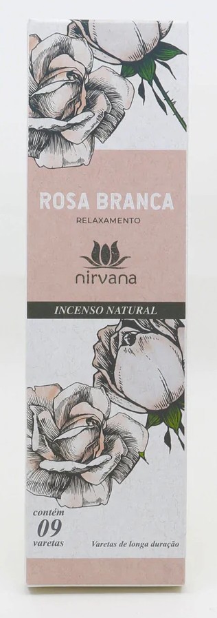 Incenso Nirvana Rosa Branca