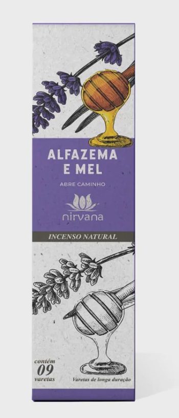 Incenso Nirvana Alfazema/Mel